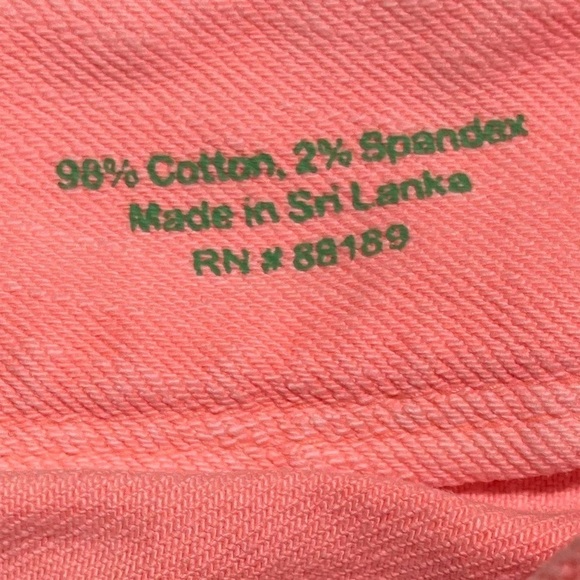 LILLY PULITZER Pink/Coral Worth Skinny Mini Zip Size 12 - Picture 9 of 16